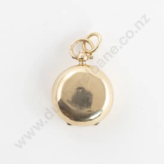 9ct Gold Plain Round Sovereign Case