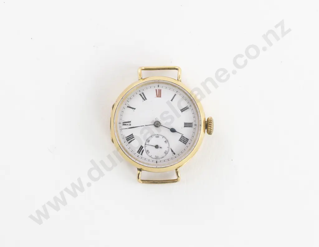 18ct Open Face Lever Wind Pocket Watch Image 1++