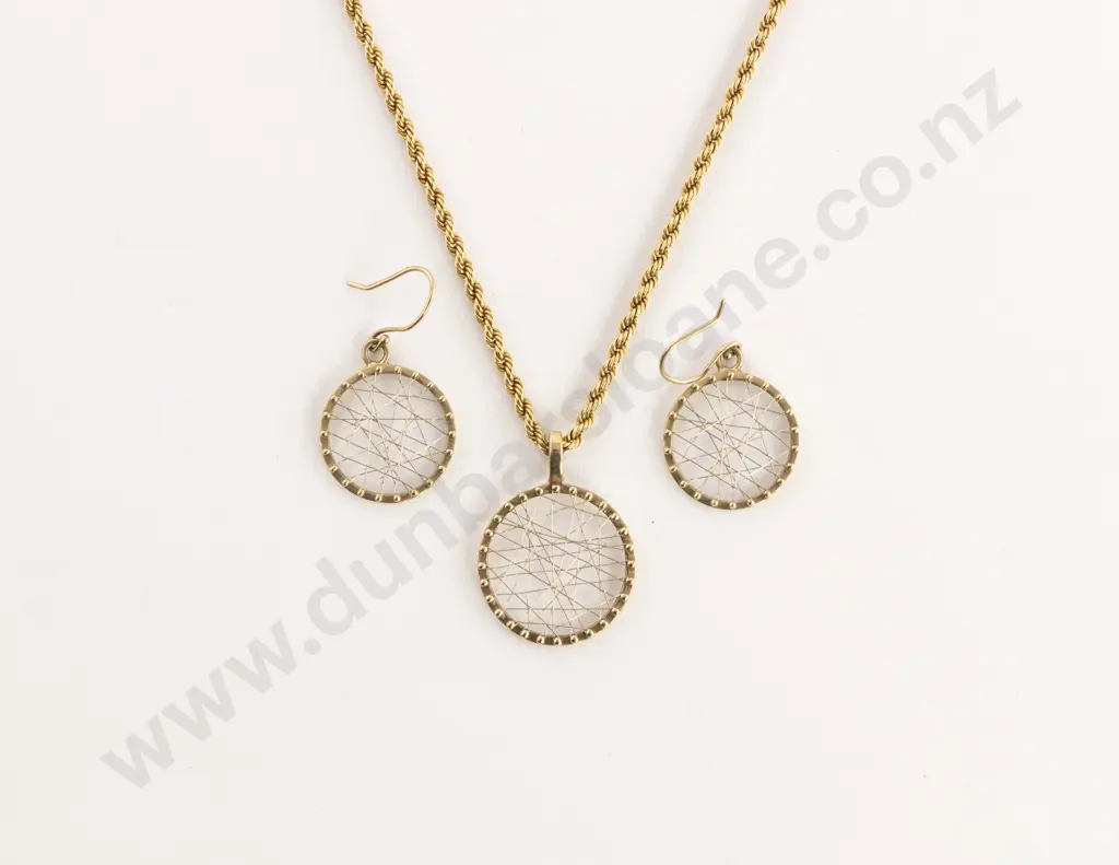 Links of London 9ct Dream Catcher Pendant on 10ct Fancy Link Chain Image 1++