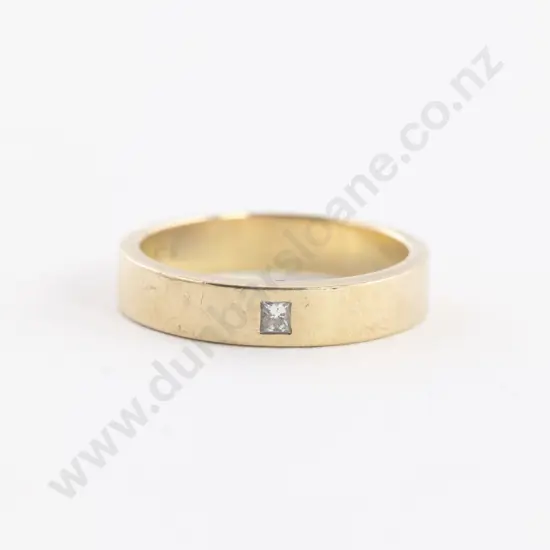 9ct Single Diamond Band