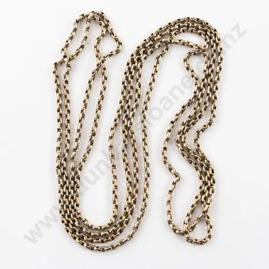 Victorian 9ct Trace Link Muff Chain