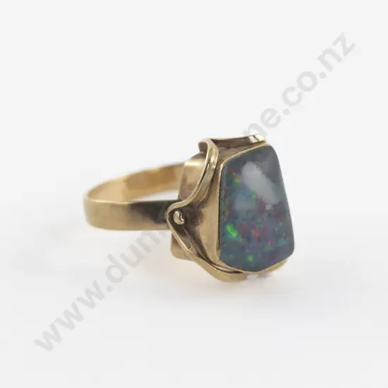 9ct Single Opal Dress Ring