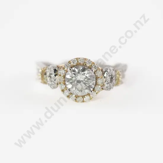 14ct 99Stone Diamond Cluster Ring
