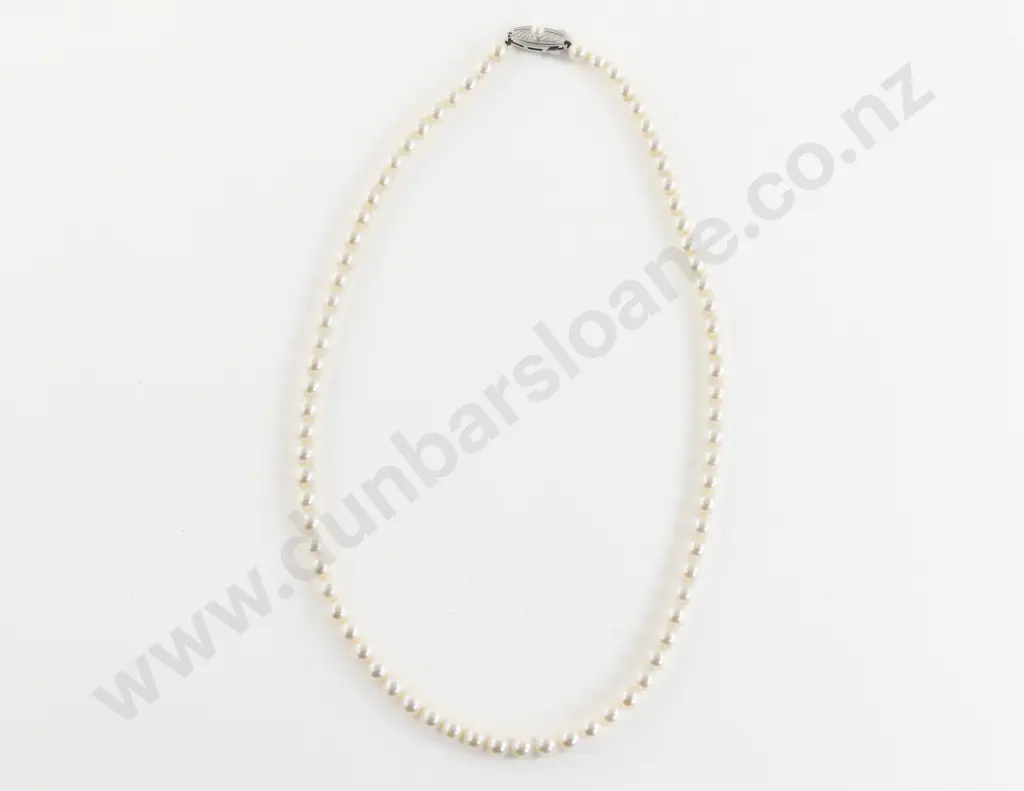 Mikimoto Single Strand Uniform Cultured Pearl Necklace Image 1++
