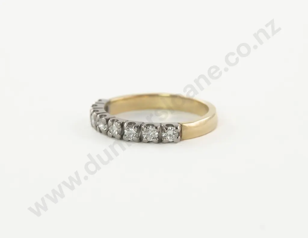 18ct Eight Stone Diamond Eternity Band Image 1++