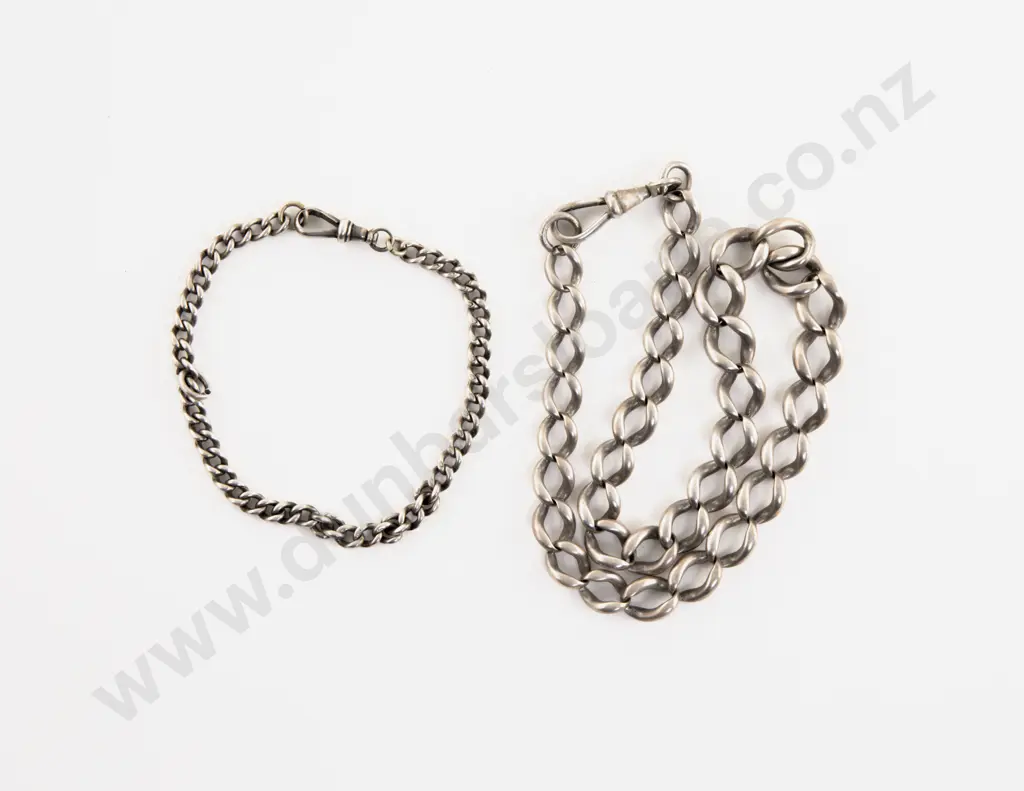 S/S Heavy Curb Link Neck Chain and Bracelet Image 1++