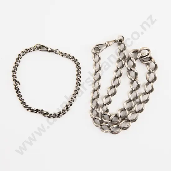S/S Heavy Curb Link Neck Chain and Bracelet