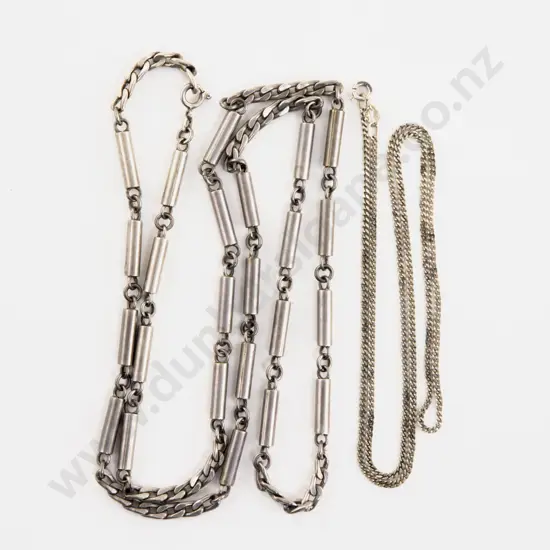 S/S Fancy Mixed Link and Curb Link Neck Chains
