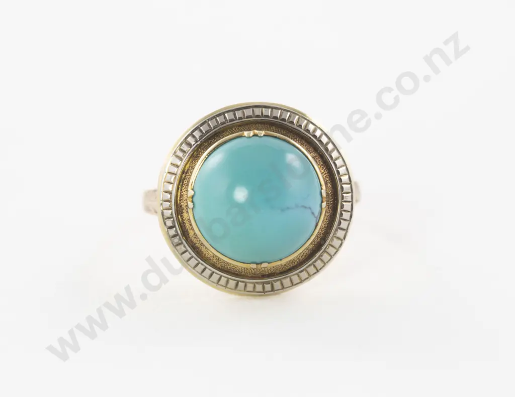 14ct Single Turquoise Ring Image 1++