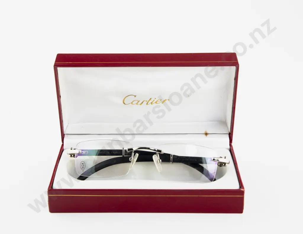 Cased Must de Cartier Pairs Frameless Spectacles Image 1++