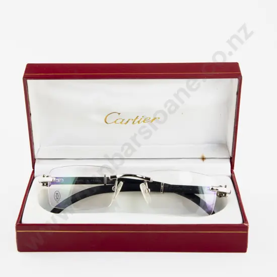 Cased Must de Cartier Pairs Frameless Spectacles