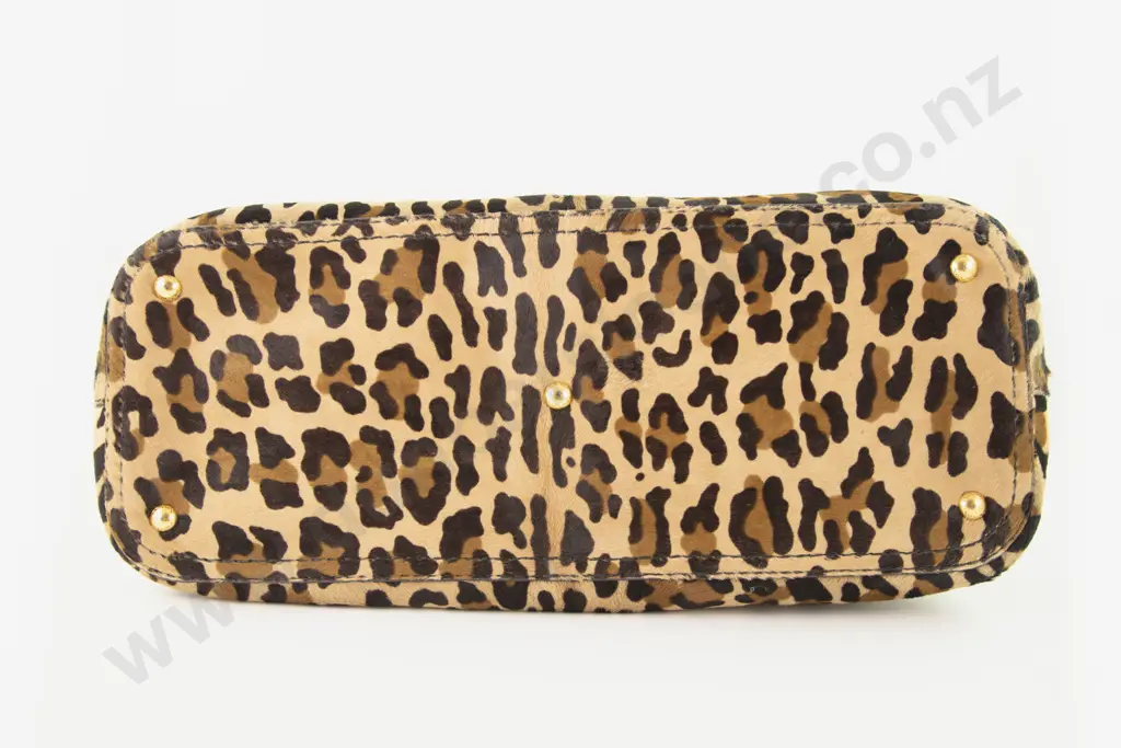 Prada Leopard Print Calf Hair Bowler Bag Image 1++