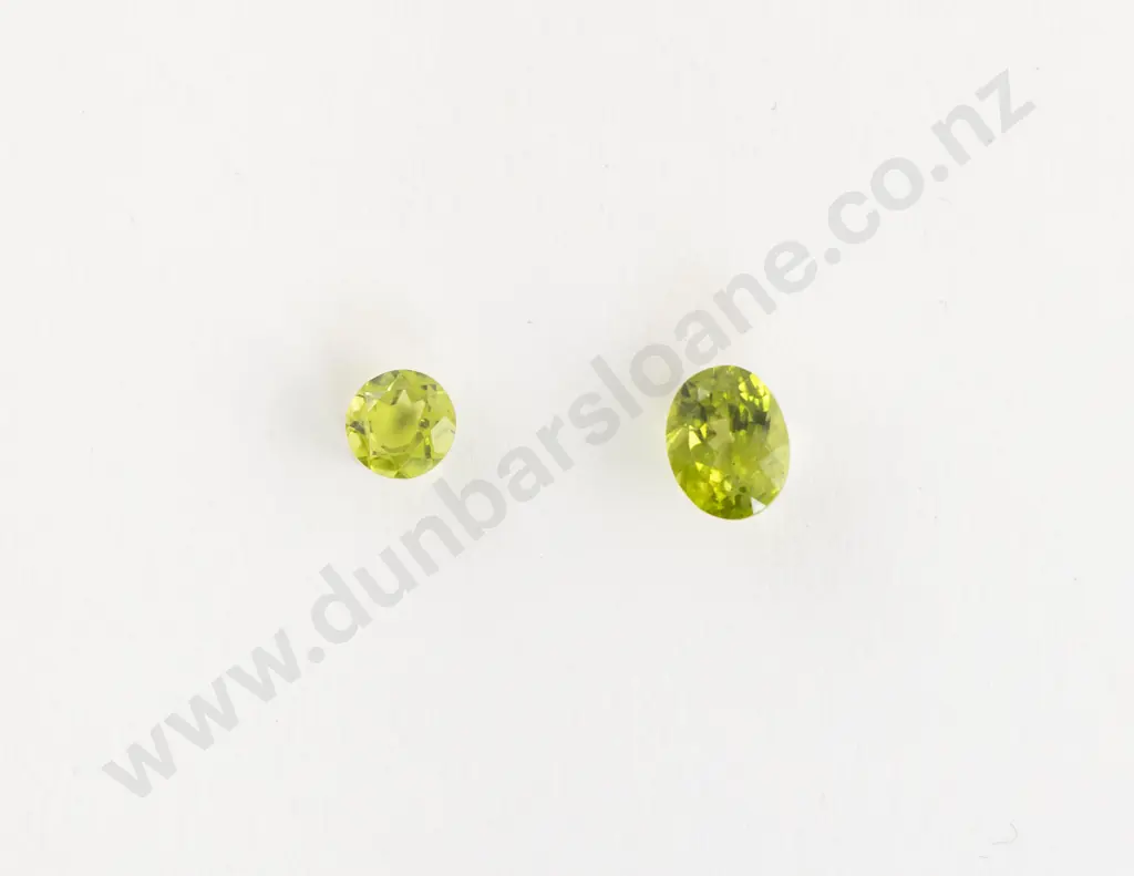 Two Unmounted Peridots Image 1++