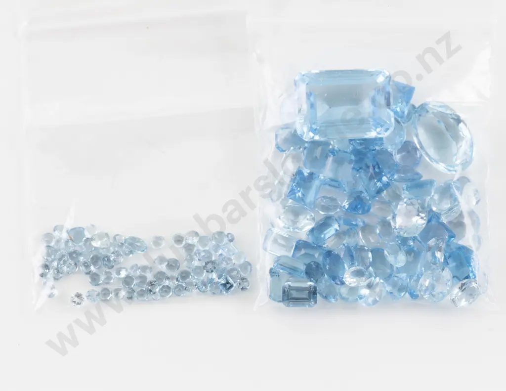 Unmounted Topaz and Blue Crystal Gem Stones Image 1++