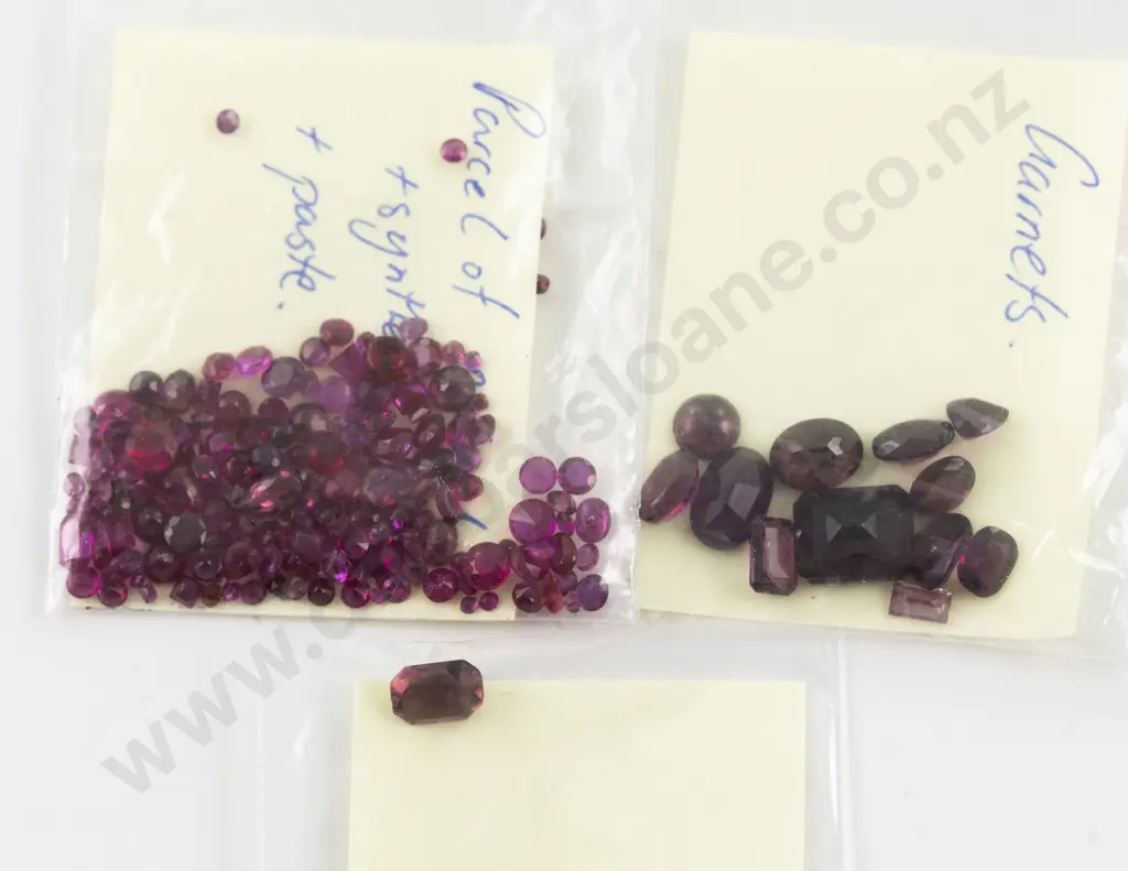 Quantity of Unmounted Garnets and Ruby Gem Stones Image 1++