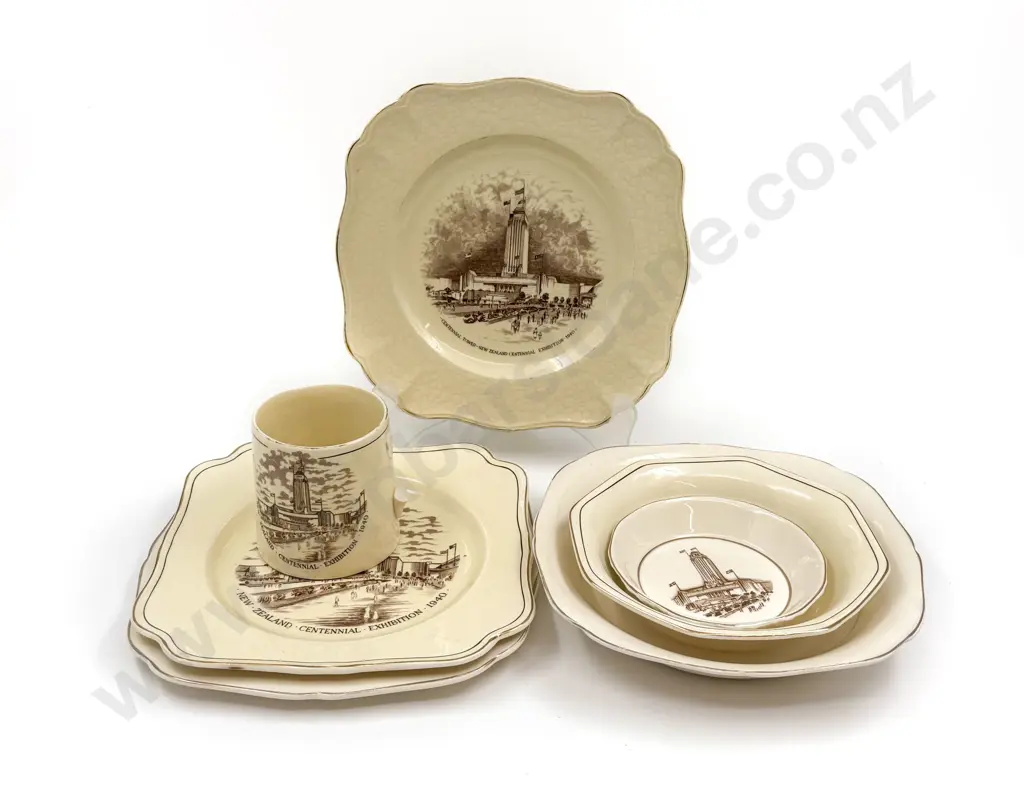 Collection NZ Centennial 1940 Commemorative China Image 1++