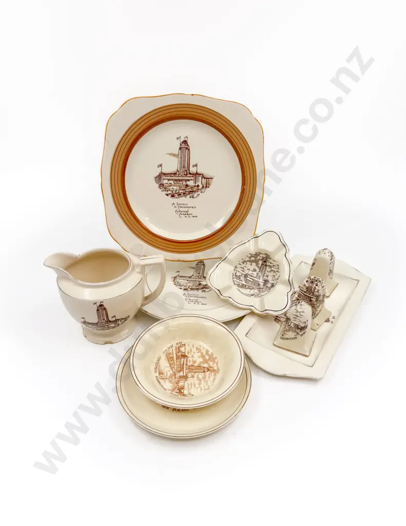 Collection NZ Centennial 1940 Commemorative China (a/f) Image 1++