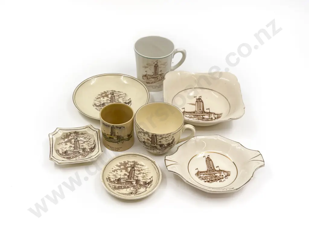 Collection NZ Centennial 1940 Commemorative China (a/f) Image 1++