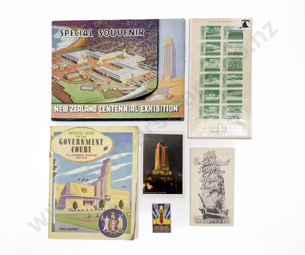 Assorted Centennial Exhibition Souvenir Items incl Stamps Booklets etc Image 1++