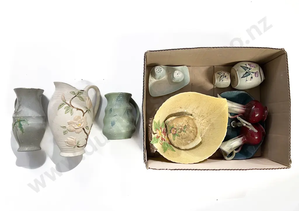 Box of Assorted China & Vases incl Carltonware Image 1++