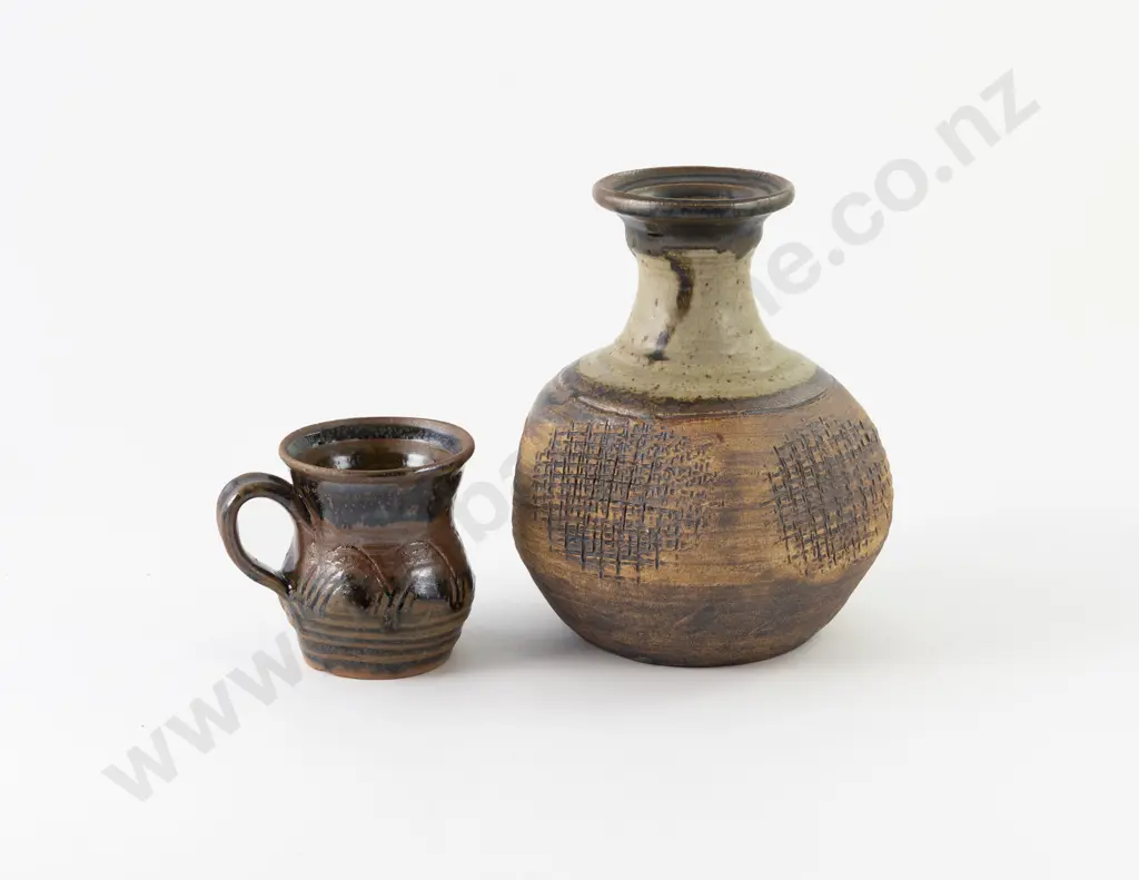 Wilf and Janet Wright Vase and Mug Image 1++
