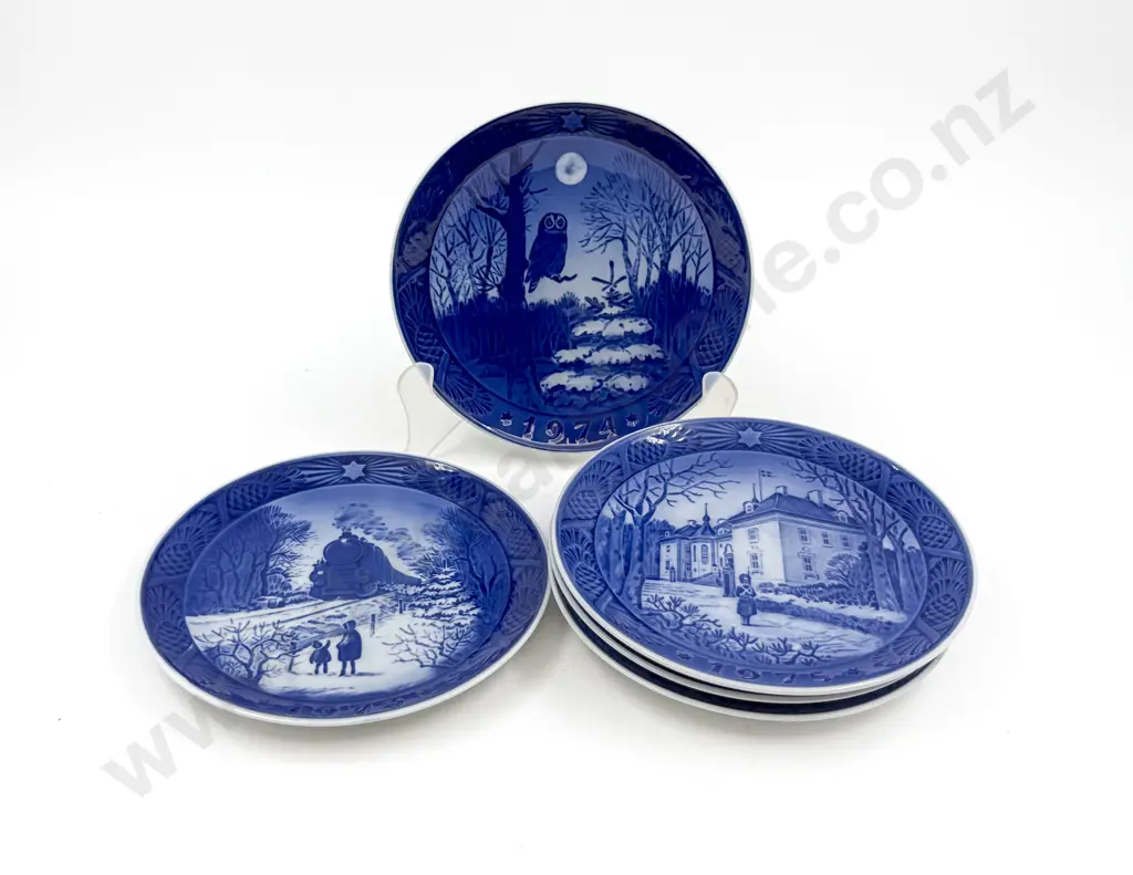 Five Royal Copenhagen Wall Plates Image 1++