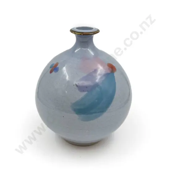 NZ Pottery Ovoid Bottle Vase