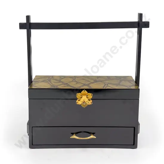 Modern Lacquer Box & Vietnamese Lacquer Bowl