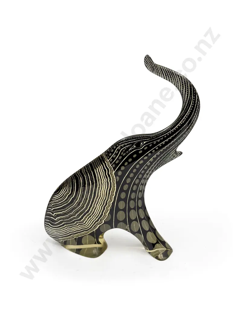 Circa 1960's Abraham Palatnik Large Lucite Elephant Image 1++