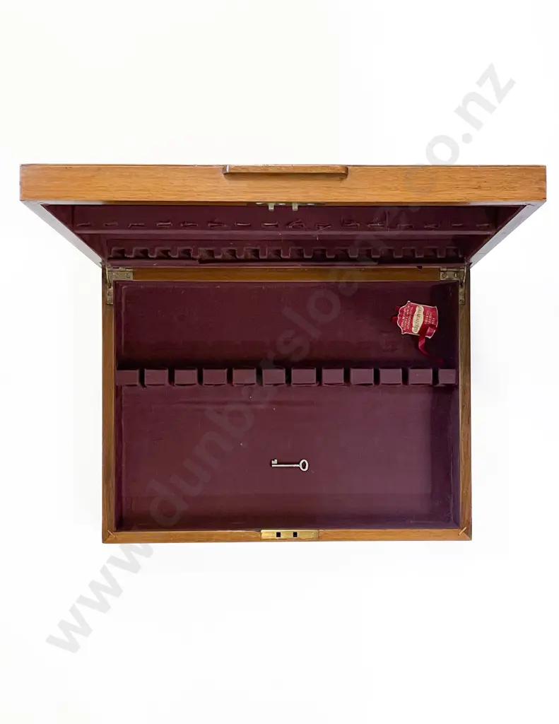 Mahogany Veneer Empty Cutlery Box Image 1++