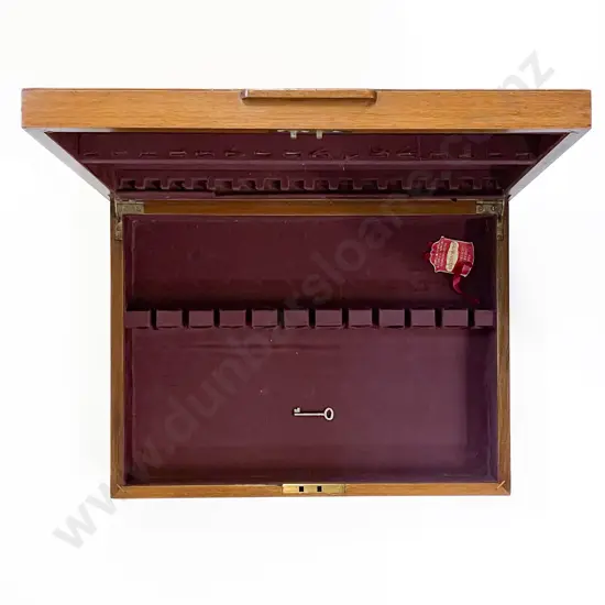 Mahogany Veneer Empty Cutlery Box