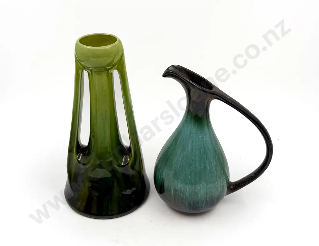 Bretby Vase & Blue Mountain Ewer Image 1++