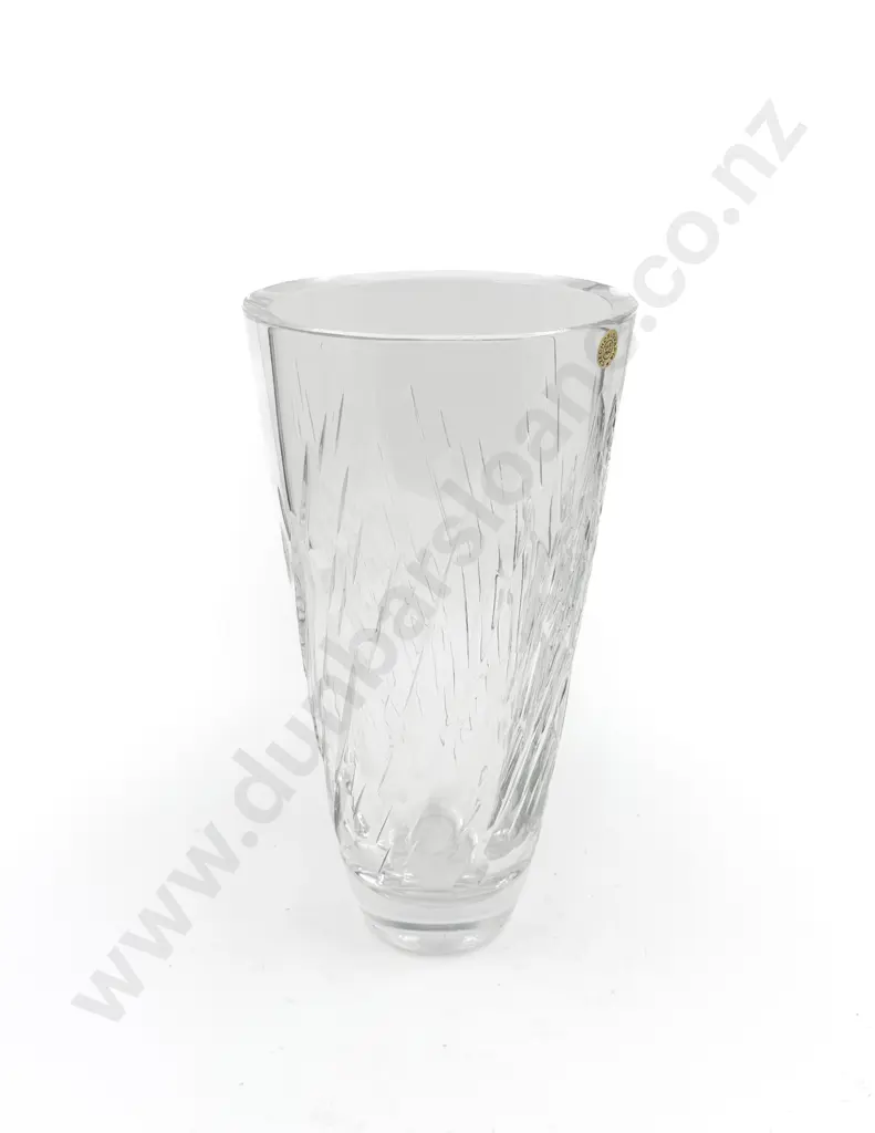 Large Czech Crystal Vase Image 1++