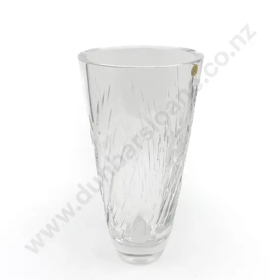 Large Czech Crystal Vase