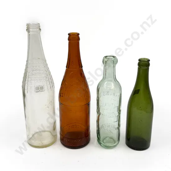 Four Vintage Glasses Bottles