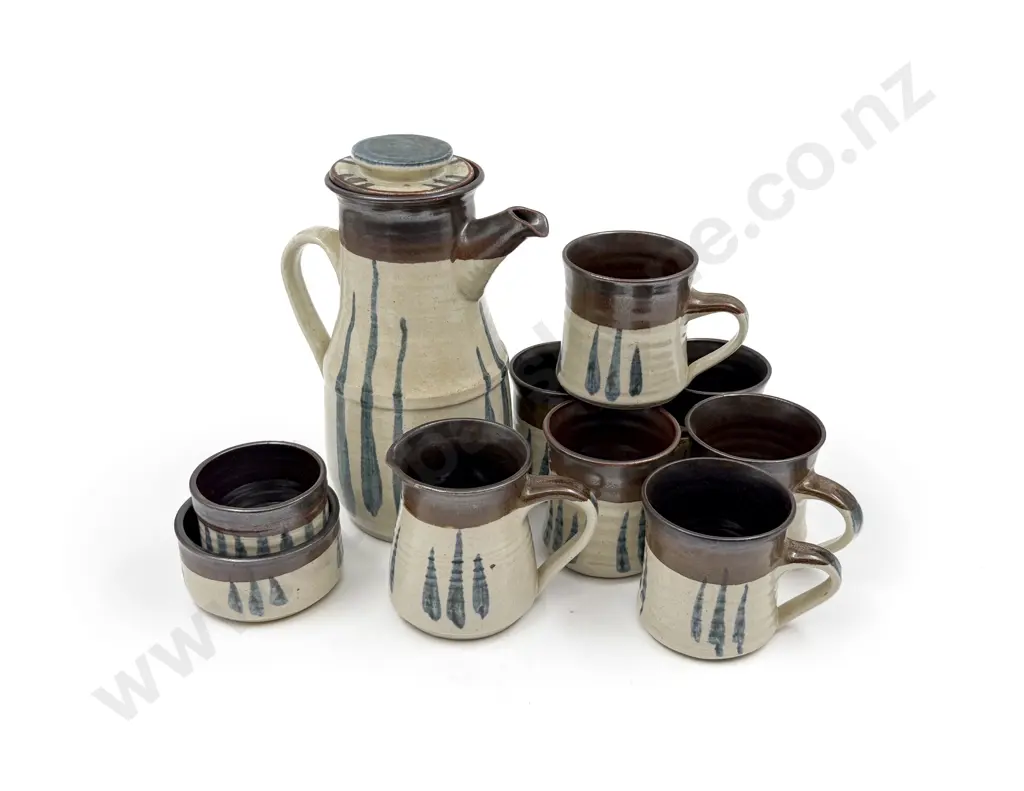 NZ Pottery Nelson Coffee Set Image 1++