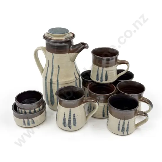 NZ Pottery Nelson Coffee Set