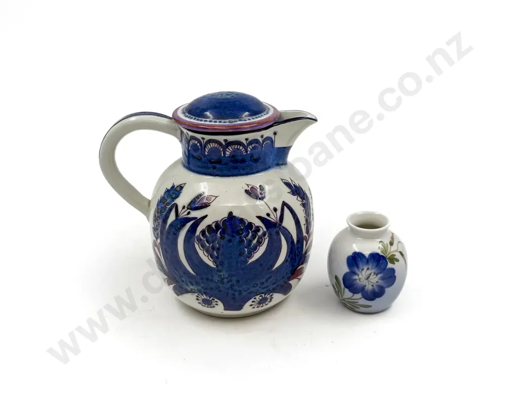 Danish Lidded Milk Jug & Royal Copenhagen Bud Vase Image 1++