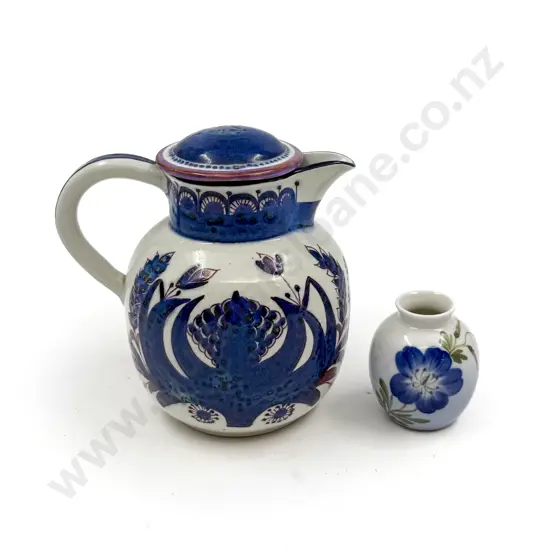 Danish Lidded Milk Jug & Royal Copenhagen Bud Vase