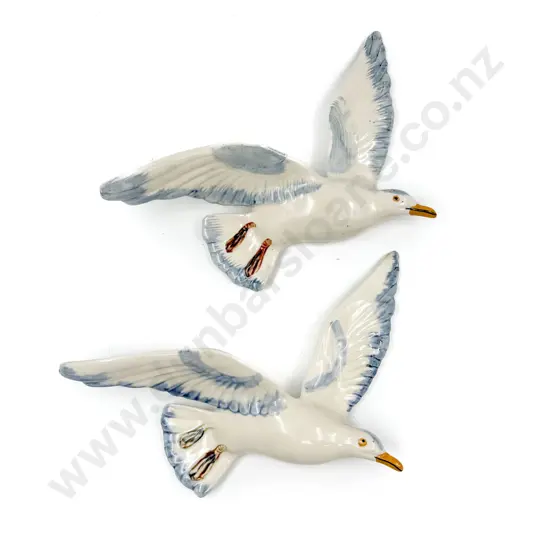 Two Seagull Wall Plaques (Unmarked)