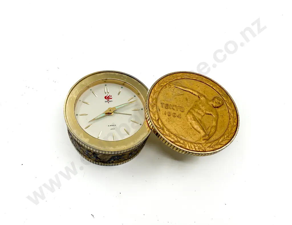 Seiko Tokyo 1964 Olympics Desk Alarm Clock Image 1++