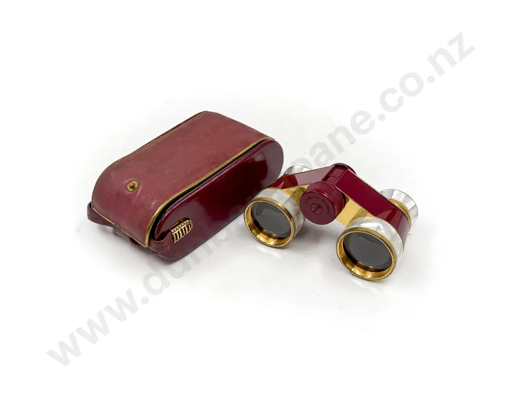 Cased Pair Hensoldt Wetzlar Diadem Opera Glasses Image 1++