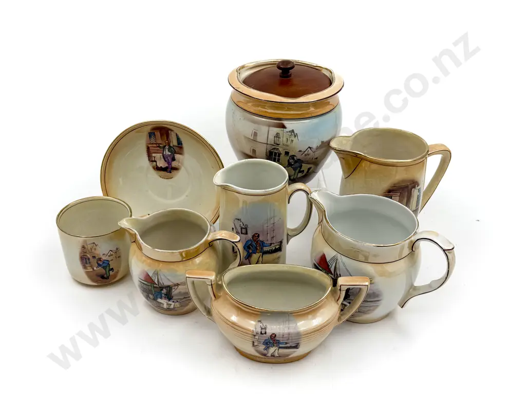 Grimwades Dickens Ware Biscuit Barrel & Assorted Image 1++