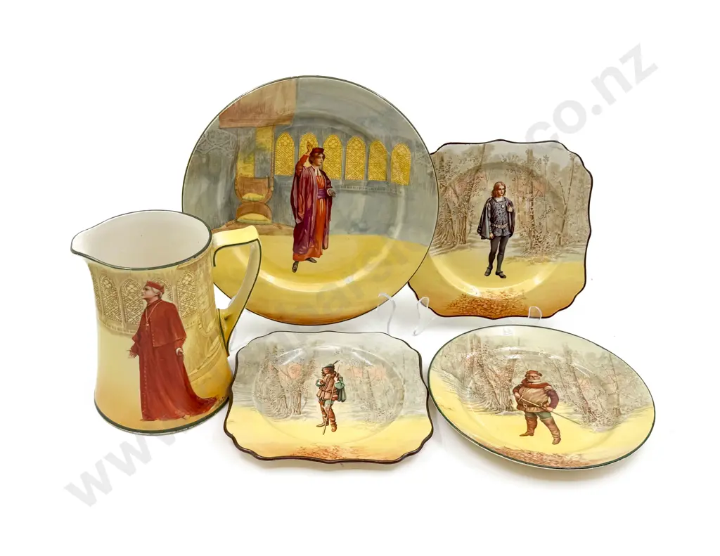 Four RD Shakespeare Plates & Jug Image 1++