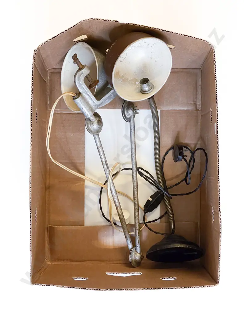 Two Vintage Adjustable Lamps Image 1++