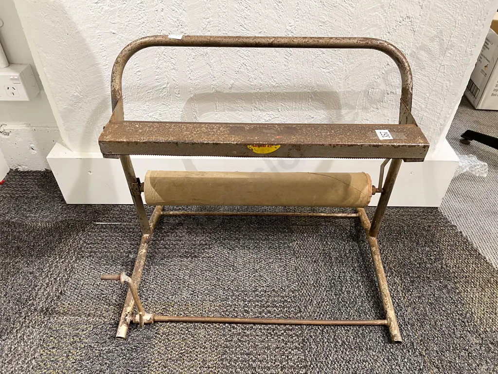 Vintage Paper Roll Dispenser & Cutter Image 1++