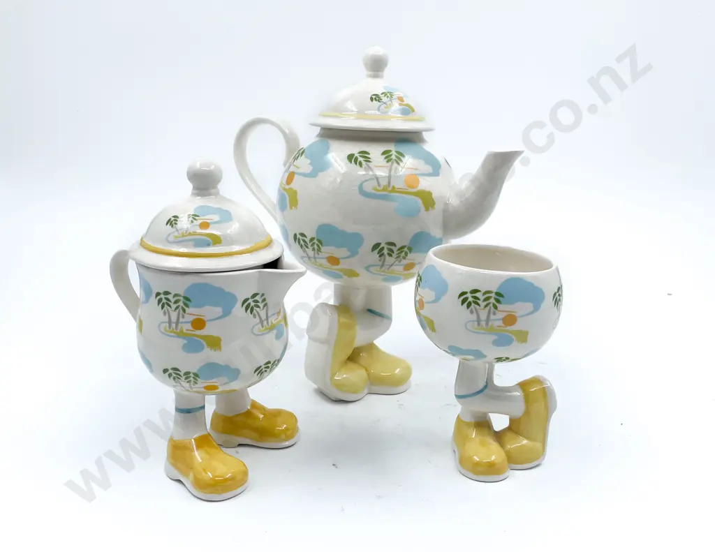 Carltonware Teapot Milk Jug & Sugar Bowl Image 1++