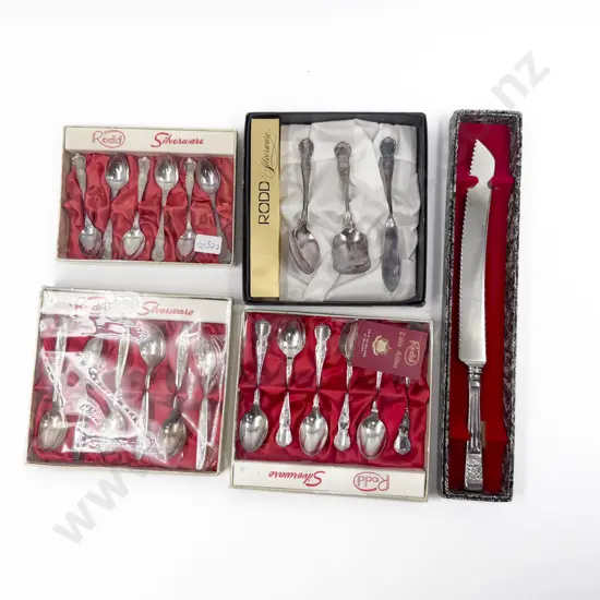 Various Boxed Rodd Cutlery Sets with Bread Knife & Cake Slice