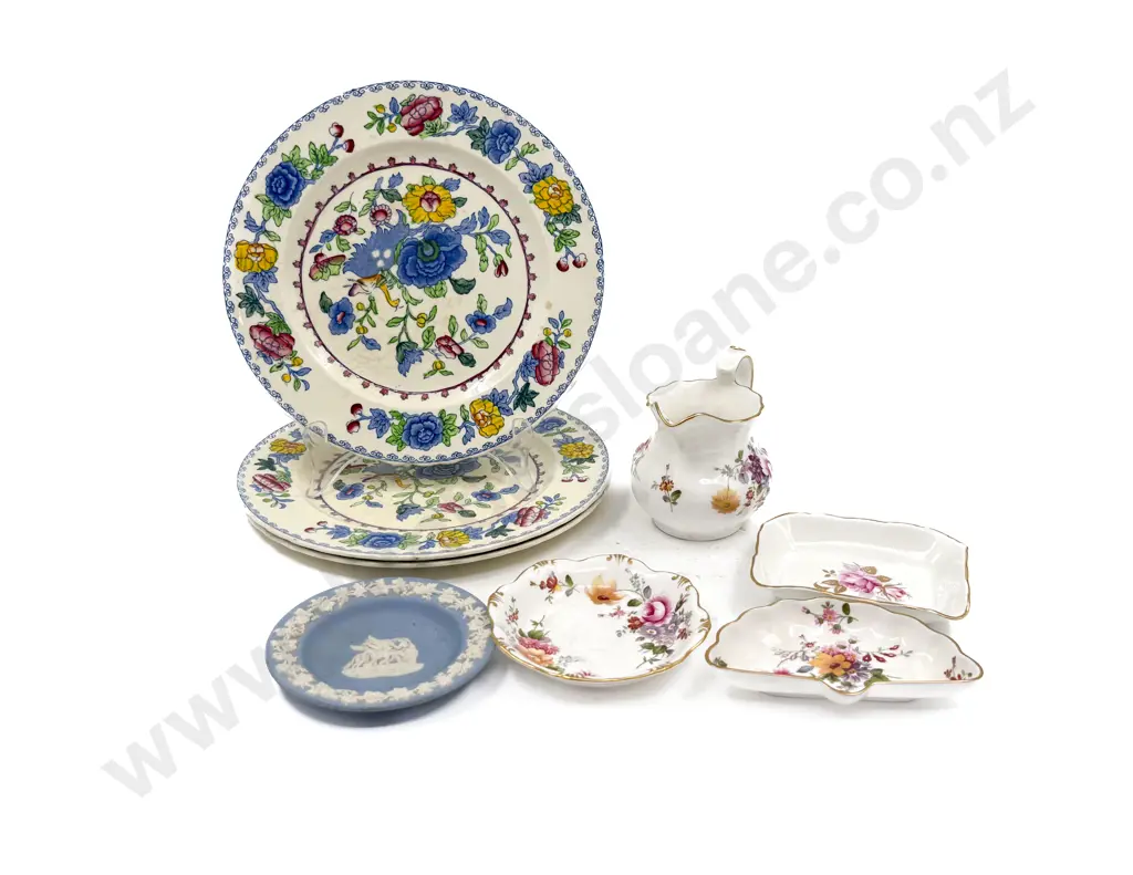 Three Masons Regency Side Plates with Crown Derby & Wedgwood Image 1++