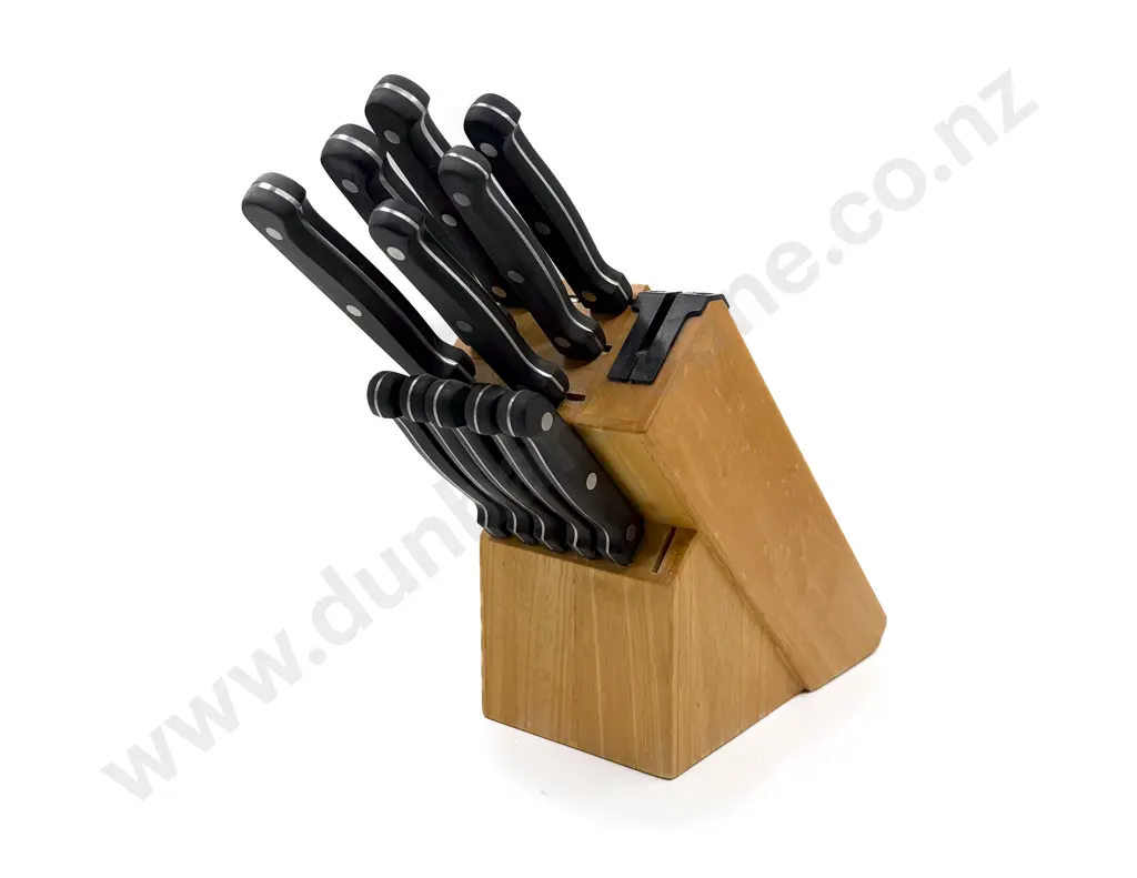Kitchen Bench Knife Block with Wiltshire Knives Image 1++